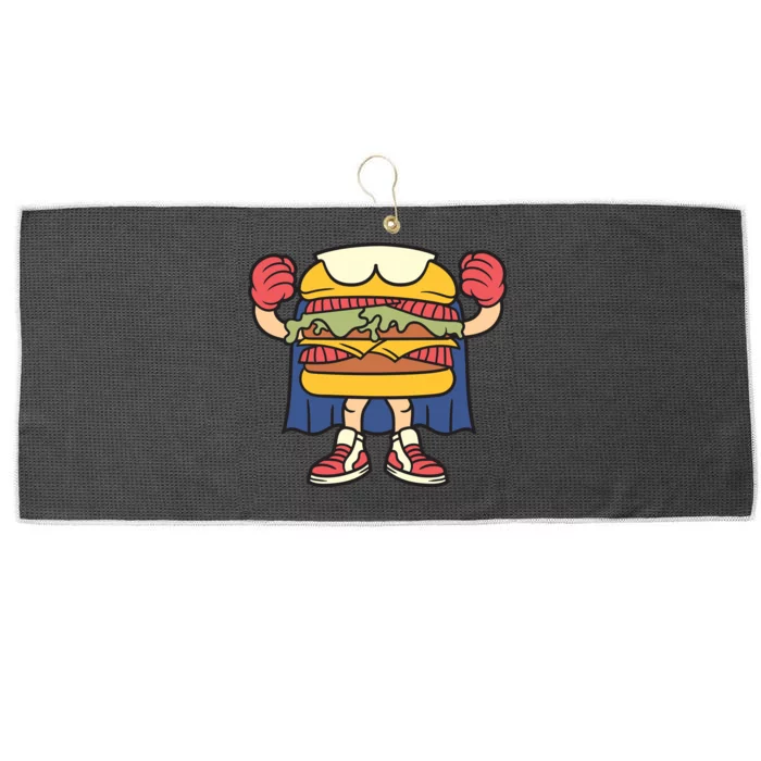 Burger Large Microfiber Waffle Golf Towel