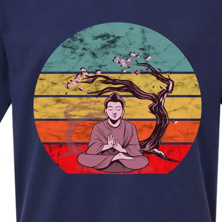 Buddha Buddhist Vajrayana Diwali Shavasana Tra Sunset Cute Gift Sueded Cloud Jersey T-Shirt