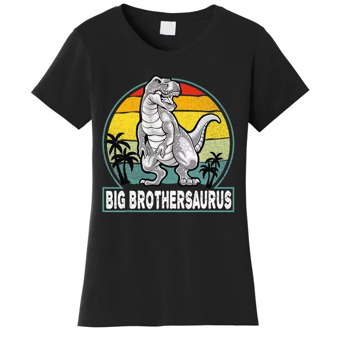 Big Brothersaurus Vintage T Rex Dinosaur Big Brother Saurus Women's T-Shirt