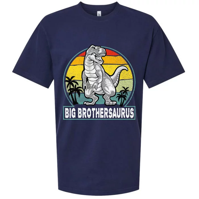 Big Brothersaurus Vintage T Rex Dinosaur Big Brother Saurus Sueded Cloud Jersey T-Shirt