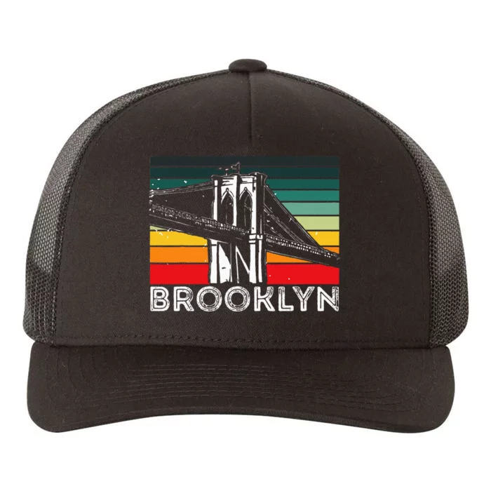 Brooklyn Bridge Vintage New York City Souvenir Ny Usa Yupoong Adult 5-Panel Trucker Hat