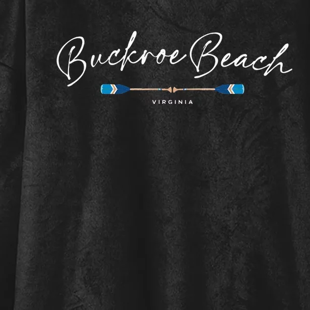 Buckroe Beach Virginia Oars Graphic Hooded Wearable Blanket