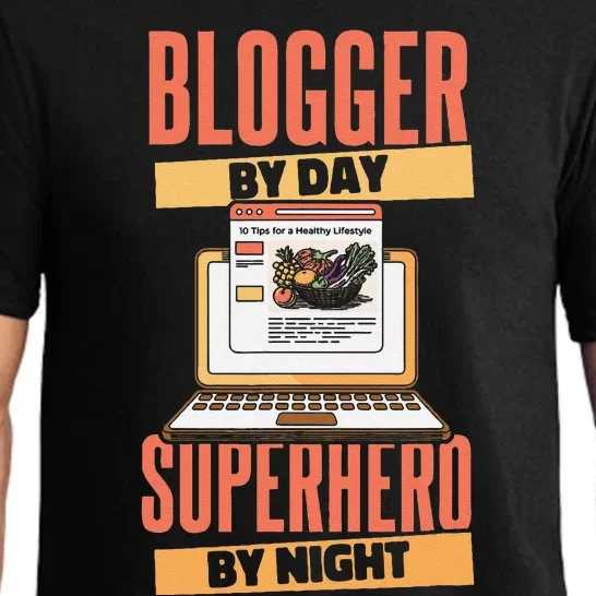 Blog Blogging Vlogging Content Creator Vlogger Blogger Pajama Set