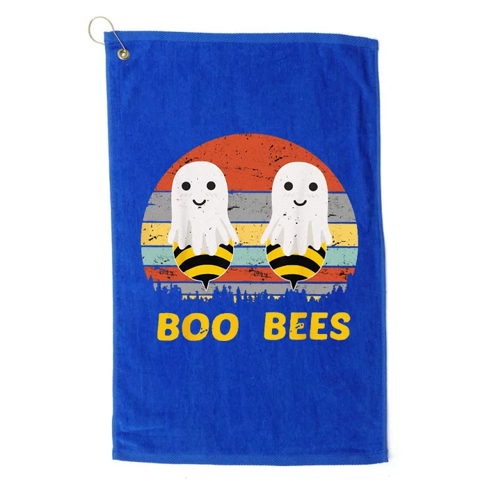 Boo Bees Vintage Halloween Vintage Boo Bees Funny Platinum Collection Golf Towel