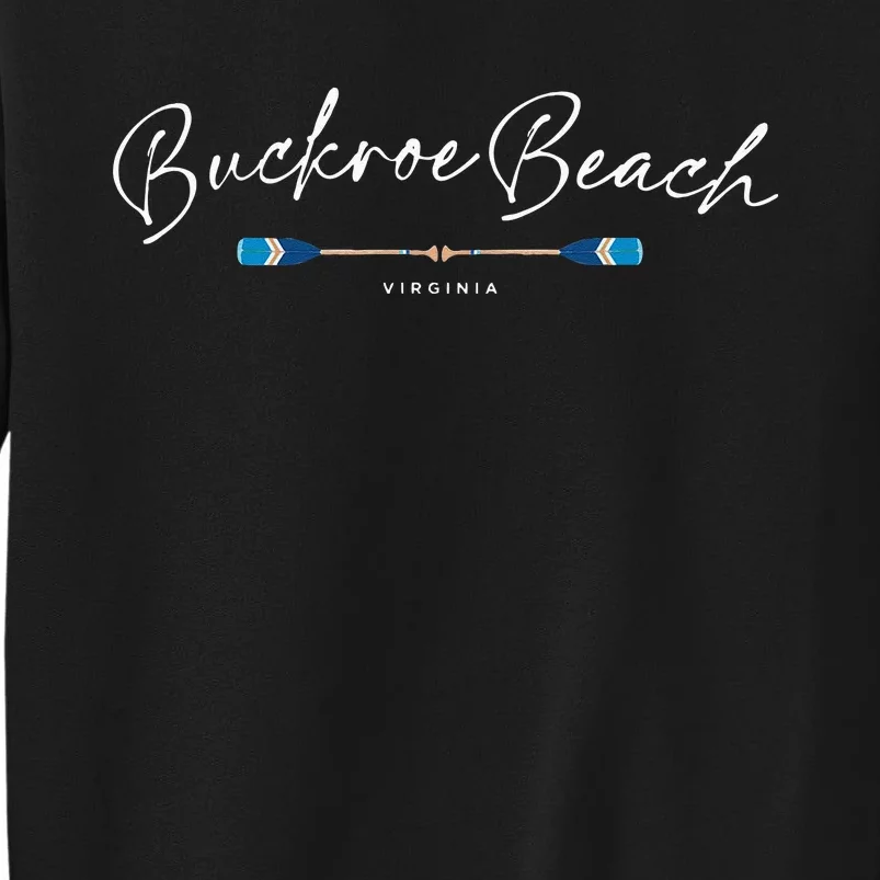 Buckroe Beach Virginia Oars Graphic Tall Sweatshirt