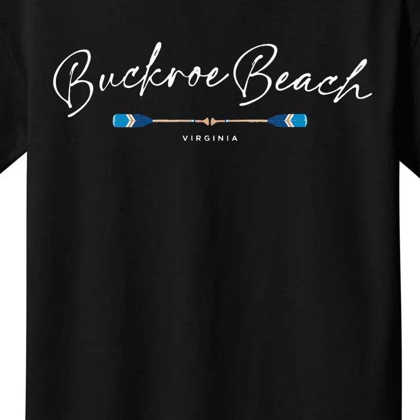 Buckroe Beach Virginia Oars Graphic Kids T-Shirt