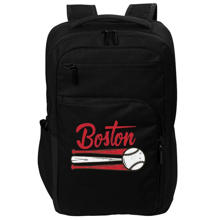 Boston Baseball Vintage Distressed Met At Gameday Impact Tech Backpack