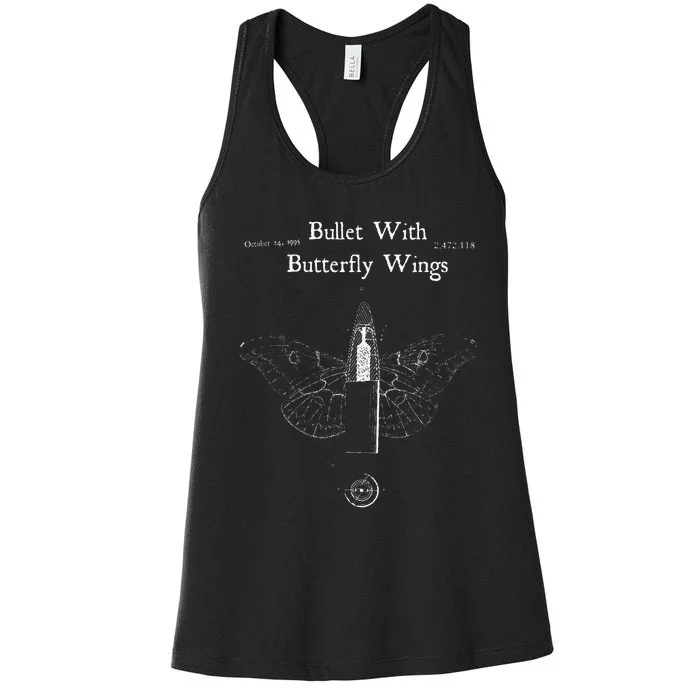 Bullet Butterfly Wings Pumpkins Alternative 90s Rock Music Women's Racerback Tank