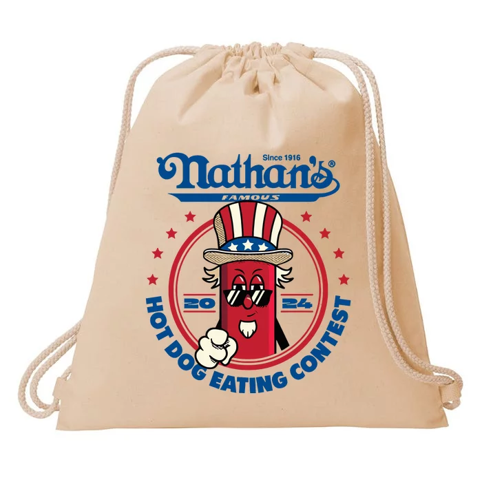 Badlands Booker Wearing 2024 Hot Dog Eating Contest Limited Drawstring Bag