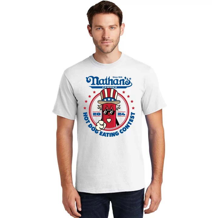 Badlands Booker Wearing 2024 Hot Dog Eating Contest Limited Tall T-Shirt