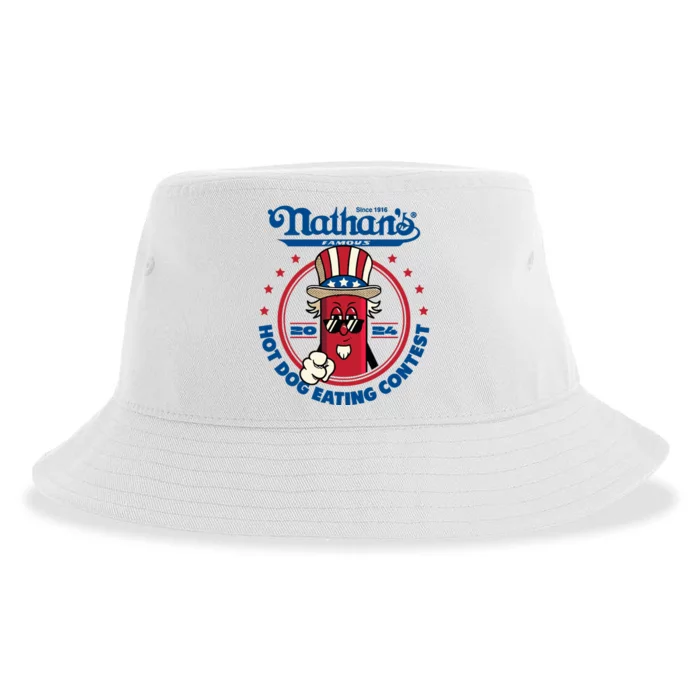 Badlands Booker Wearing 2024 Hot Dog Eating Contest Limited Sustainable Bucket Hat