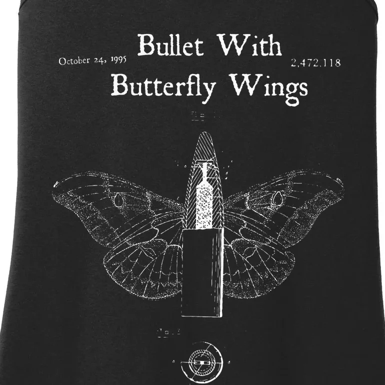 Bullet Butterfly Wings Alternative 90s Rock Music Ladies Essential Tank