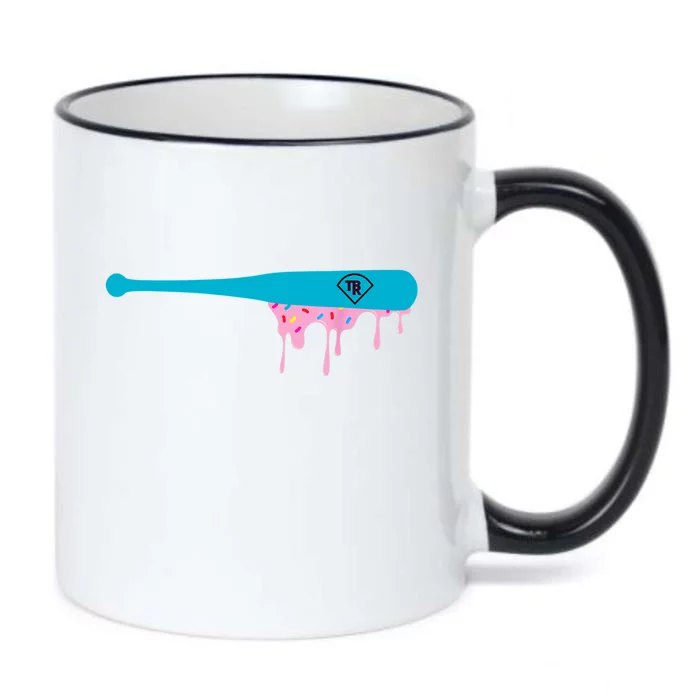 Baseball Bat With Sprinkles Drip Black Color Changing Mug