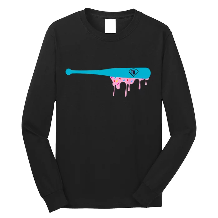 Baseball Bat With Sprinkles Drip Long Sleeve Shirt