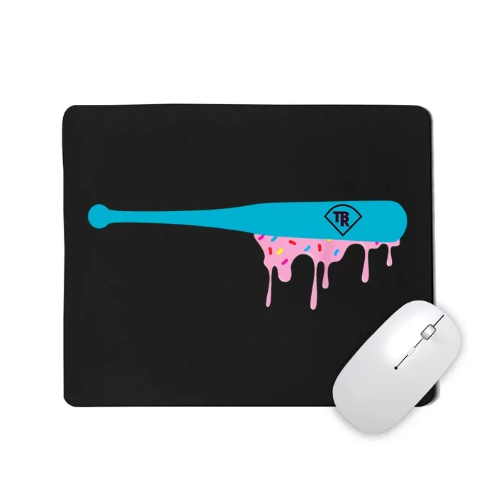 Baseball Bat With Sprinkles Drip Mousepad