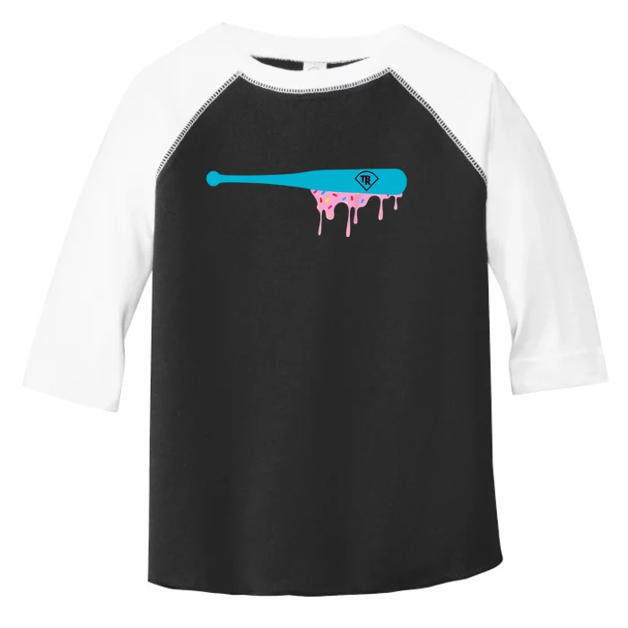 Baseball Bat With Sprinkles Drip Toddler Fine Jersey T-Shirt