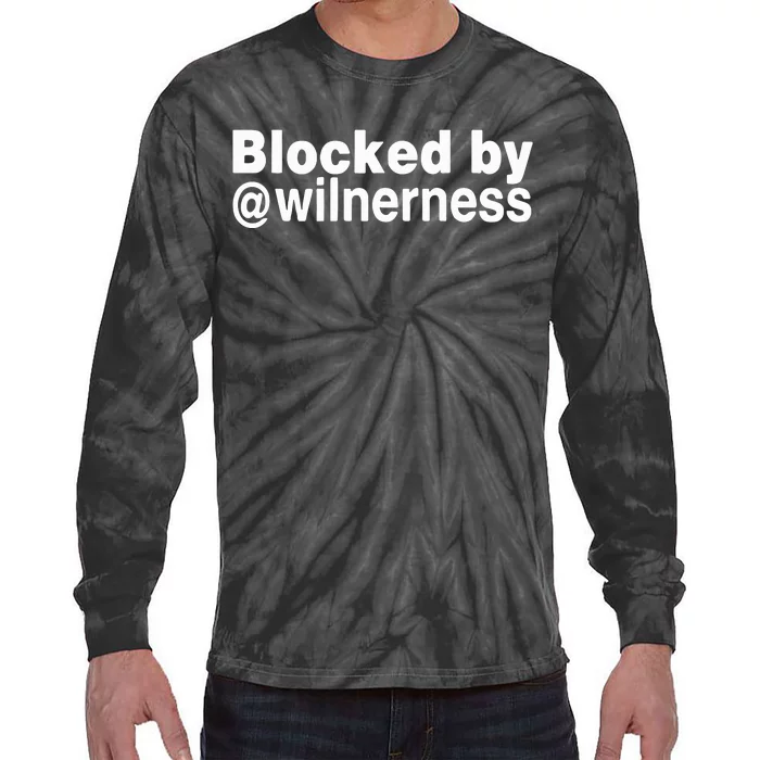 Blocked By Wilnerness Tie-Dye Long Sleeve Shirt