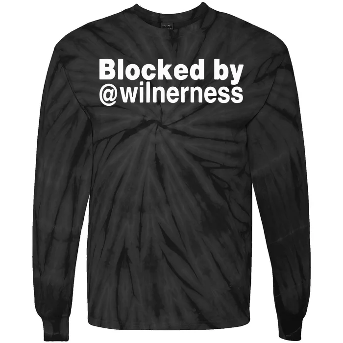 Blocked By Wilnerness Tie-Dye Long Sleeve Shirt