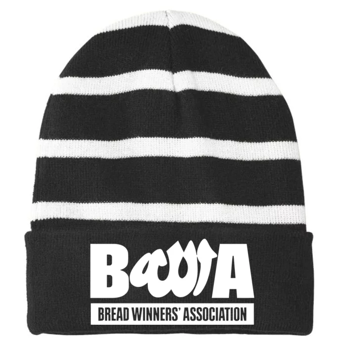 Bwa Bread Winners Association Striped Beanie with Solid Band