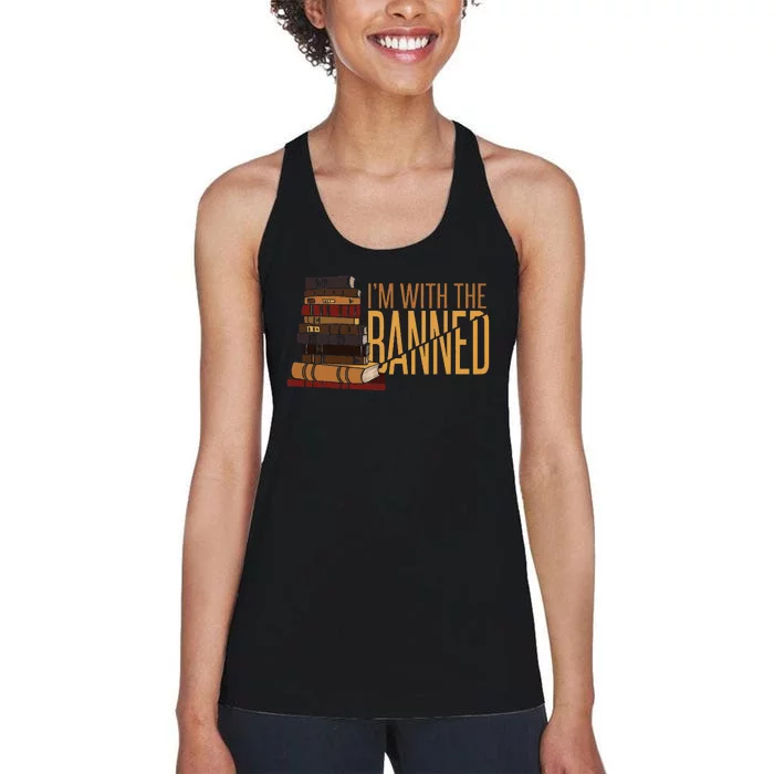 Banned Books Week Librarian IM With The Banned Women's Racerback Tank