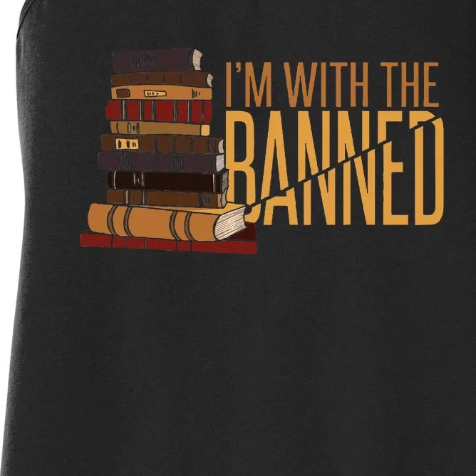 Banned Books Week Librarian IM With The Banned Women's Racerback Tank