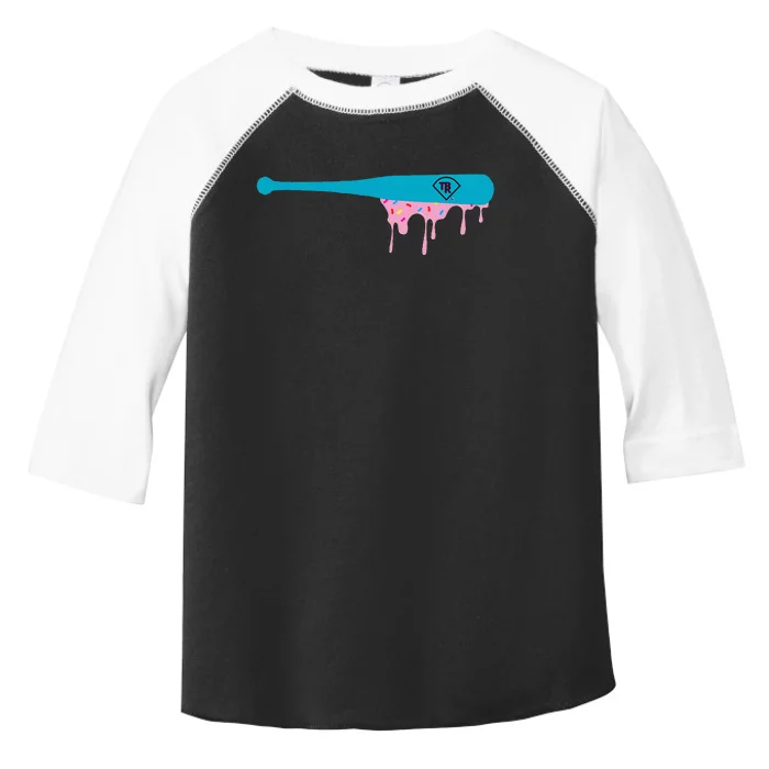 Baseball Bat With Sprinkles Drip Toddler Fine Jersey T-Shirt