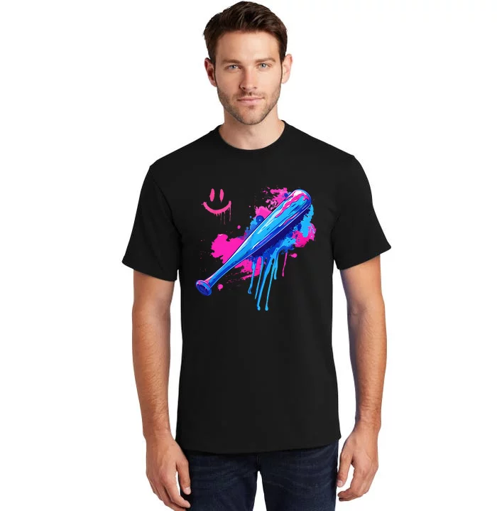 Baseball Bat With Sprinkles Drip Tall T-Shirt