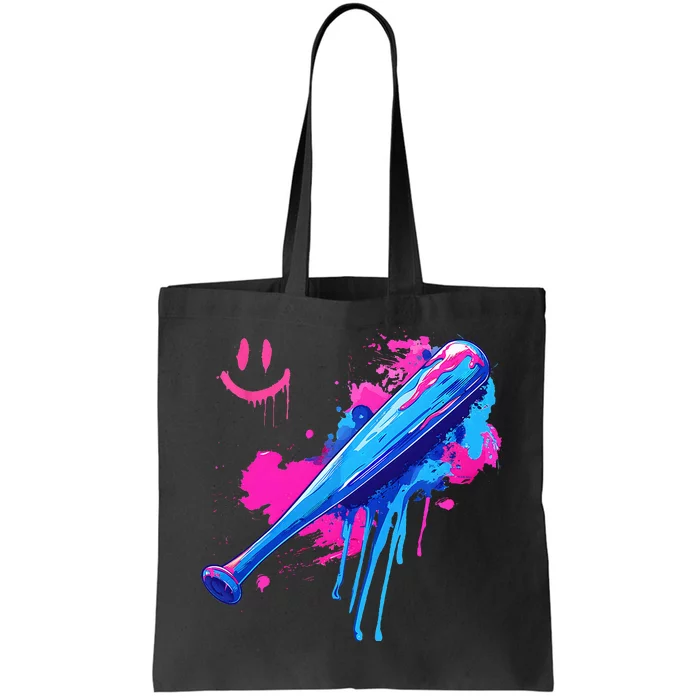 Baseball Bat With Sprinkles Drip Tote Bag