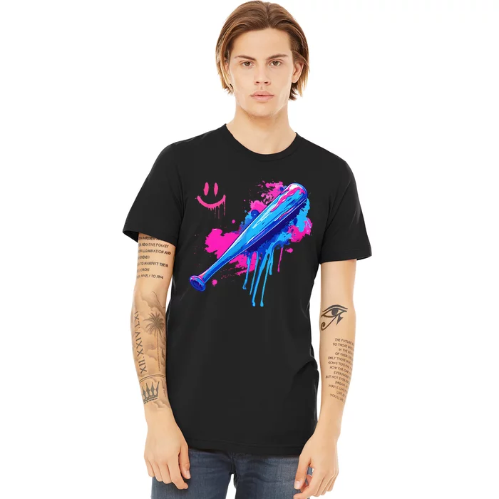 Baseball Bat With Sprinkles Drip Premium T-Shirt