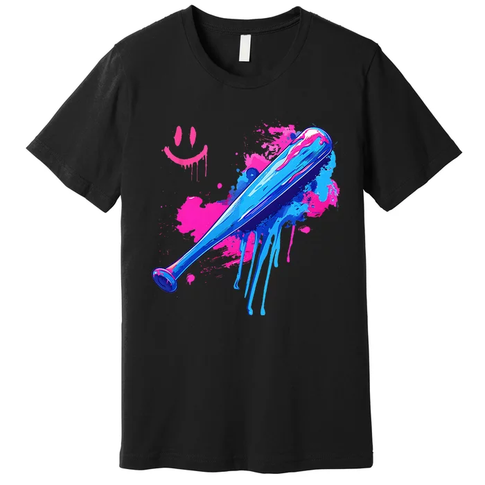 Baseball Bat With Sprinkles Drip Premium T-Shirt