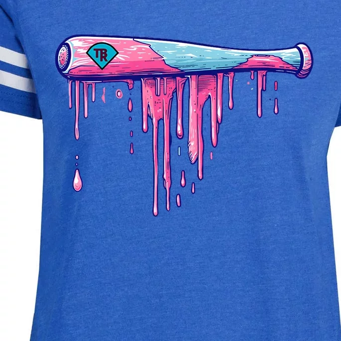 Baseball Bat With Sprinkles Drip Enza Ladies Jersey Football T-Shirt