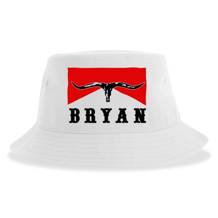 Bryan Bullhead Western Cowboy Cow Skull Sustainable Bucket Hat