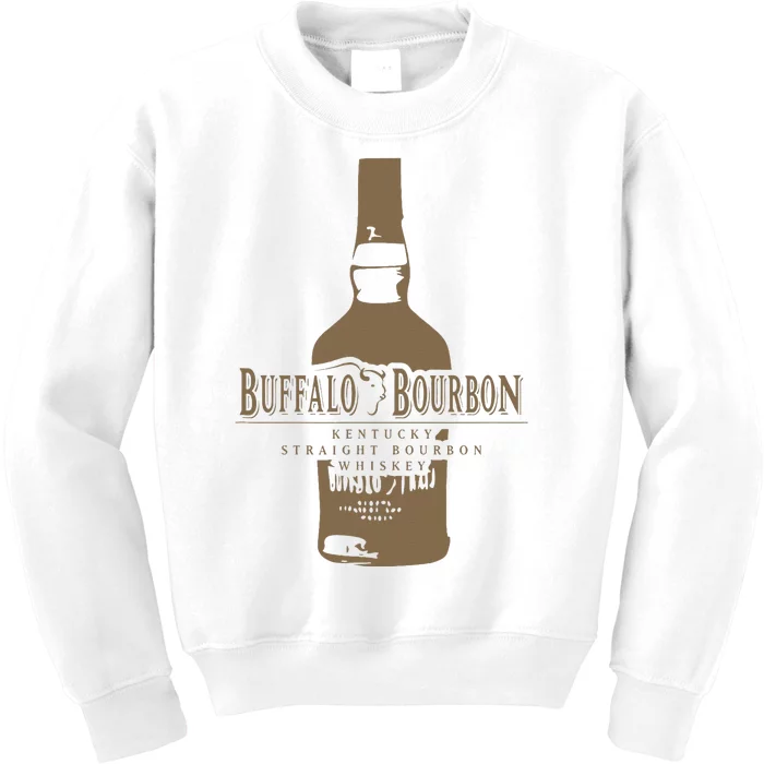 Buffalo Bourbon Whiskey Bottle Large Logo Kids Sweatshirt