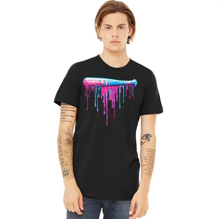 Baseball Bat With Sprinkles Drip Gift Premium T-Shirt