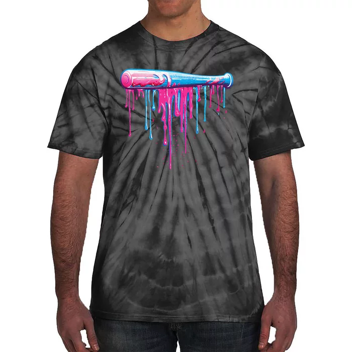 Baseball Bat With Sprinkles Drip Gift Tie-Dye T-Shirt