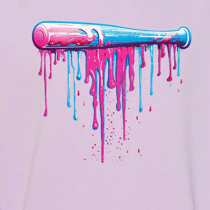 Baseball Bat With Sprinkles Drip Gift Garment-Dyed Sweatshirt