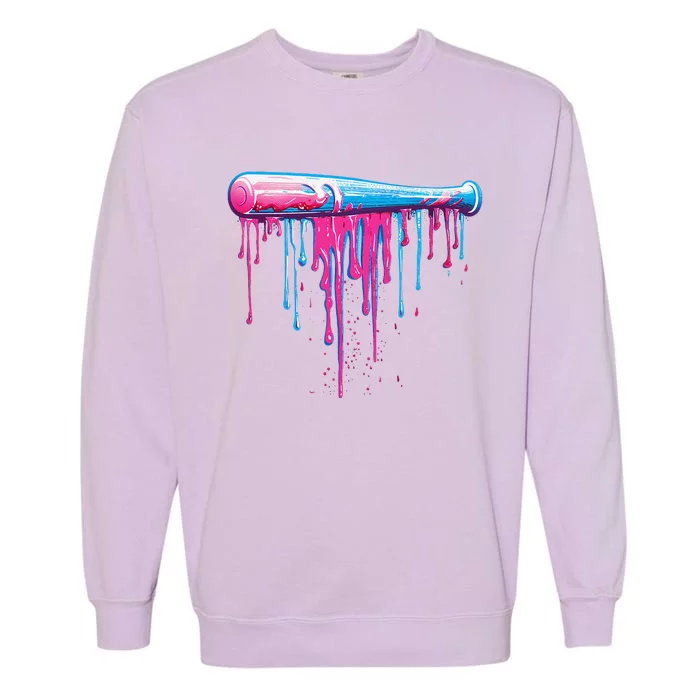 Baseball Bat With Sprinkles Drip Gift Garment-Dyed Sweatshirt