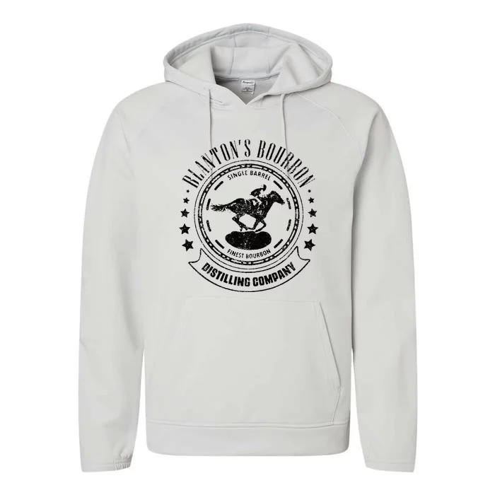 Blantons Bourbon Whiskey Distilling Company Performance Fleece Hoodie