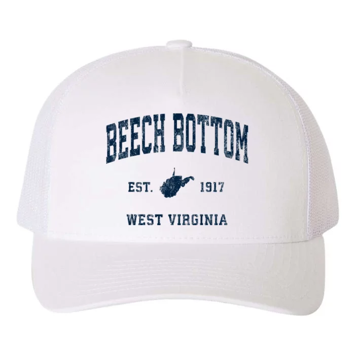 Beech Bottom West Virginia Wv Vintage Athletic Sports Yupoong Adult 5-Panel Trucker Hat