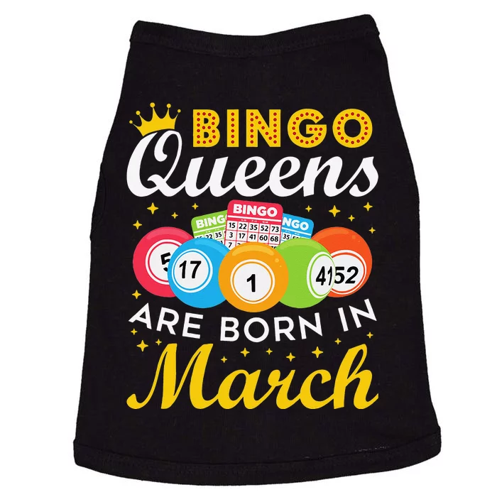 Bingo Birthday Wo Bingo Queens Are Born in March Doggie Tank