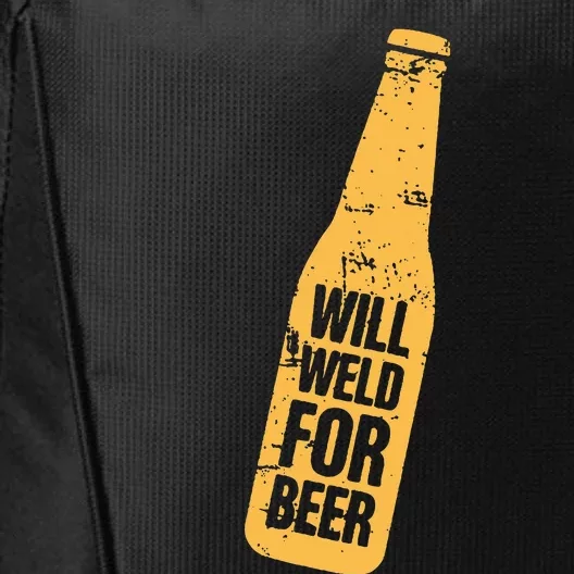 Beer Bottle Will Weld For Beer Alcohol Enthusiast City Backpack