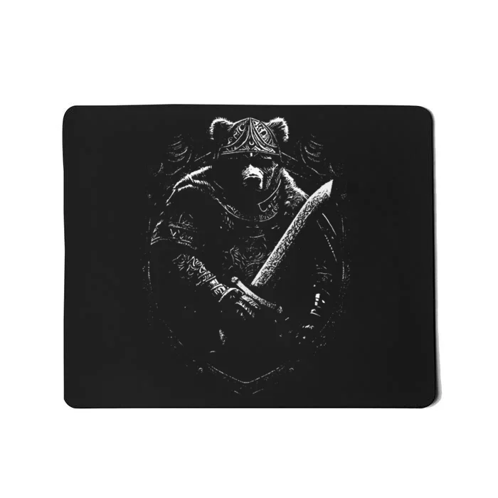 Berserker Bear Warrior Odin Norse Mythology Vikings Mousepad