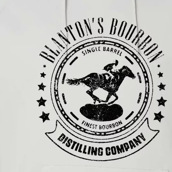 Blantons Bourbon Whiskey Distilling Company Performance Fleece Hoodie