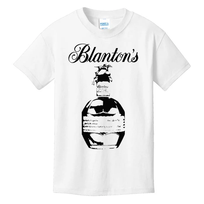 Blantons Bourbon Whiskey Kentucky Distillery Trail Kids T-Shirt