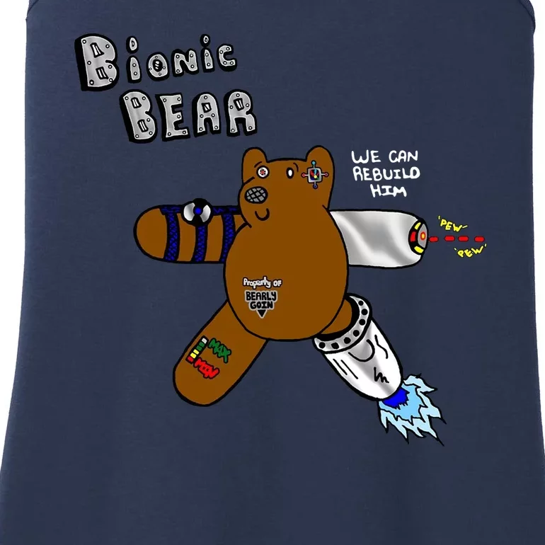 Bionic Bear We Can Rebuilt Him Ladies Essential Tank