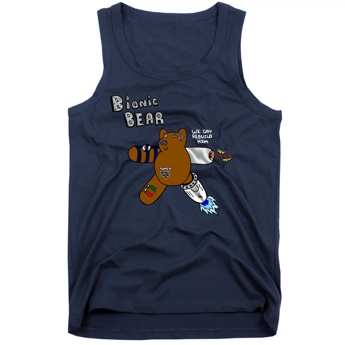 Bionic Bear We Can Rebuilt Him Tank Top