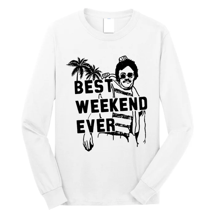 Bernies Best Weekend Ever Cool Beer Drinking Long Sleeve Shirt