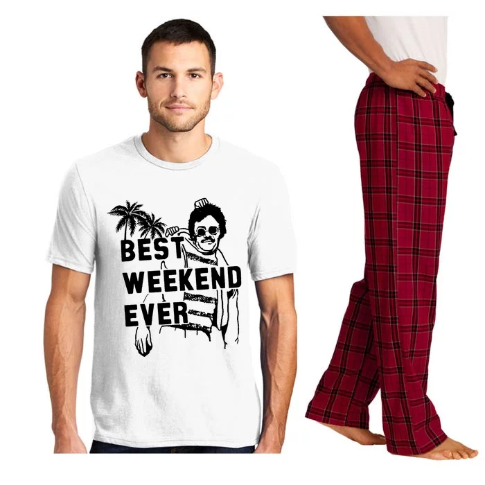 Bernies Best Weekend Ever Cool Beer Drinking Pajama Set