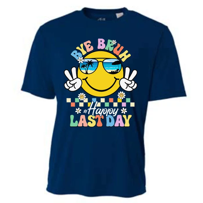 Bye Bruh We Out Happy Last Day Of School Teacher Summer Cooling Performance Crew T-Shirt