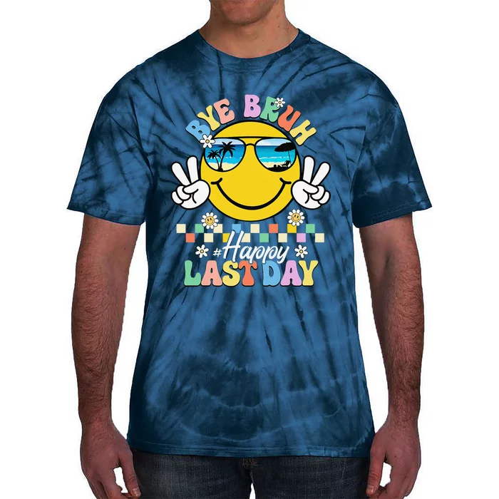 Bye Bruh We Out Happy Last Day Of School Teacher Summer Tie-Dye T-Shirt